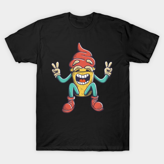 Ice cream cone figure T-Shirt by ShirtyLife